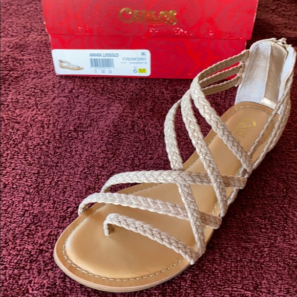 Carlos Amara2 Rosegold Sandals - Picture 3 of 5